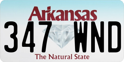 AR license plate 347WND