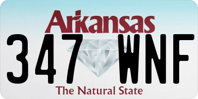AR license plate 347WNF