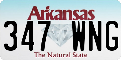 AR license plate 347WNG
