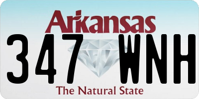 AR license plate 347WNH