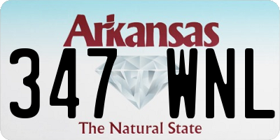 AR license plate 347WNL