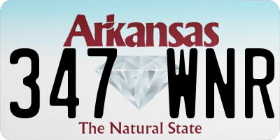 AR license plate 347WNR