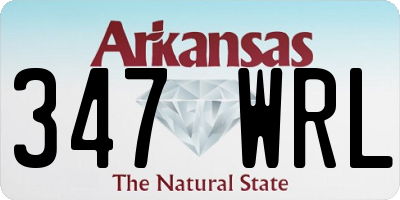 AR license plate 347WRL