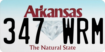 AR license plate 347WRM