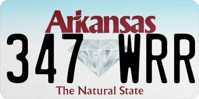 AR license plate 347WRR