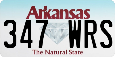 AR license plate 347WRS