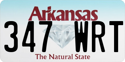 AR license plate 347WRT