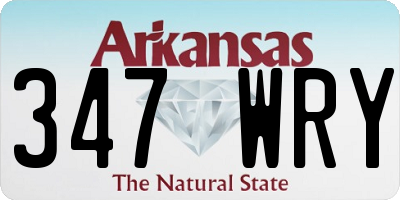 AR license plate 347WRY