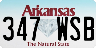 AR license plate 347WSB