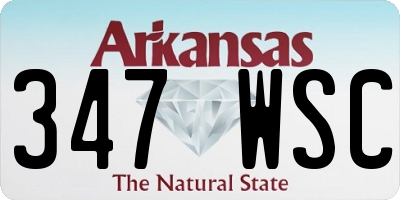 AR license plate 347WSC