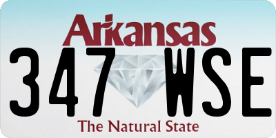 AR license plate 347WSE