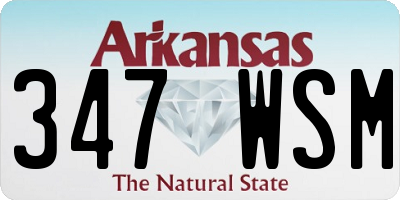 AR license plate 347WSM