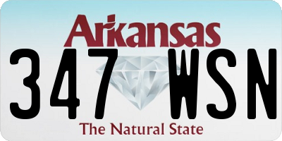 AR license plate 347WSN