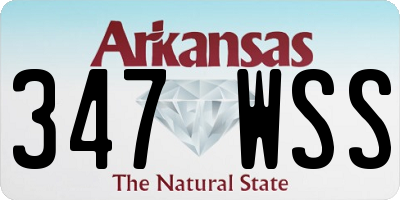 AR license plate 347WSS
