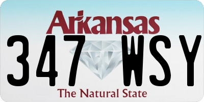 AR license plate 347WSY