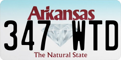 AR license plate 347WTD
