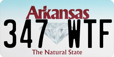 AR license plate 347WTF