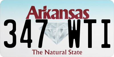 AR license plate 347WTI