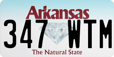 AR license plate 347WTM