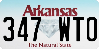 AR license plate 347WTO