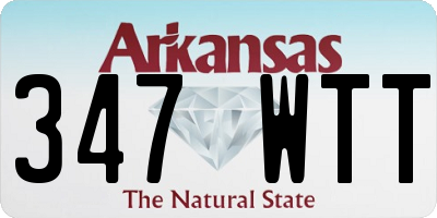 AR license plate 347WTT