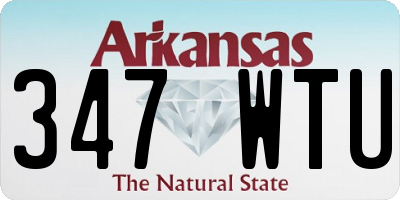 AR license plate 347WTU
