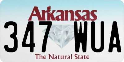 AR license plate 347WUA