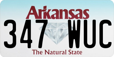 AR license plate 347WUC