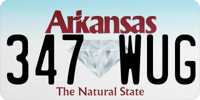 AR license plate 347WUG