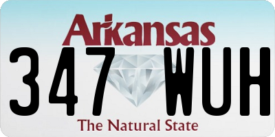 AR license plate 347WUH
