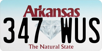 AR license plate 347WUS