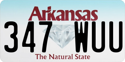 AR license plate 347WUU