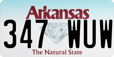 AR license plate 347WUW