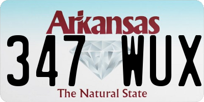 AR license plate 347WUX