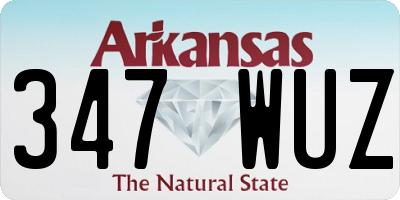 AR license plate 347WUZ