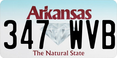 AR license plate 347WVB