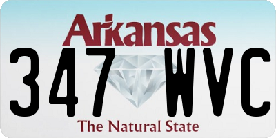 AR license plate 347WVC