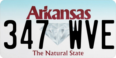 AR license plate 347WVE