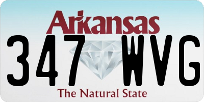 AR license plate 347WVG