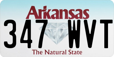AR license plate 347WVT