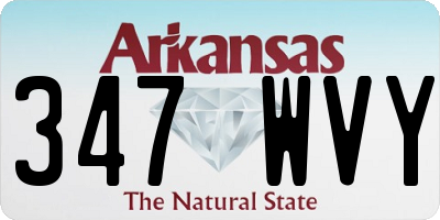 AR license plate 347WVY