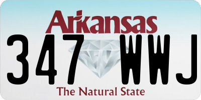 AR license plate 347WWJ