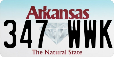 AR license plate 347WWK