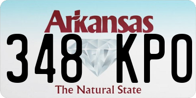 AR license plate 348KPO