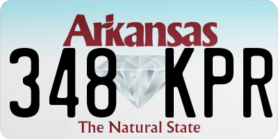 AR license plate 348KPR