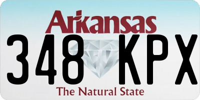 AR license plate 348KPX