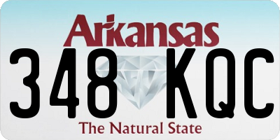 AR license plate 348KQC
