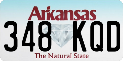 AR license plate 348KQD