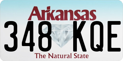 AR license plate 348KQE