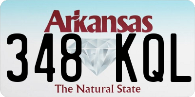 AR license plate 348KQL